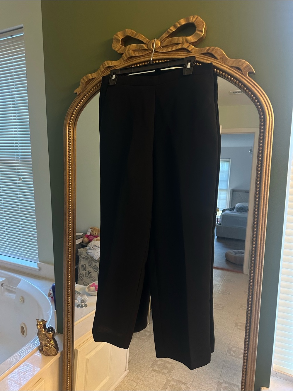 Alfred Dunner Black Men's Dress Pants - Straight Leg